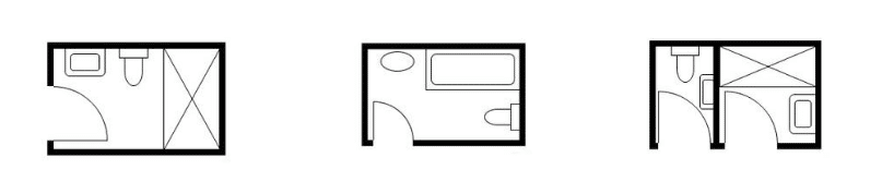 Bathroom floorplan options for renovation