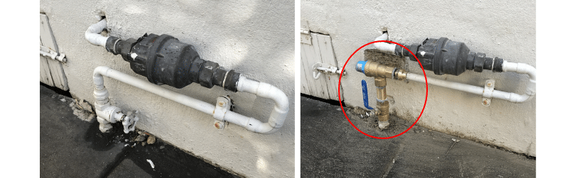 Pressure limiting valve on water meter australia