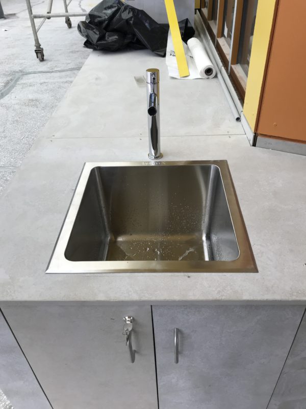 Small kitchen bench sink