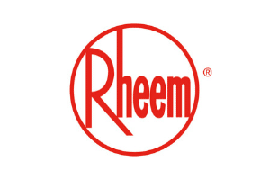 Rheem logo red circle registered