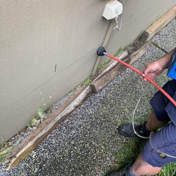 Acoustic Leak Detection on Cement Wall